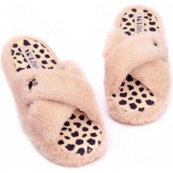 Barbie Womens Crossover Fluffy Slippers