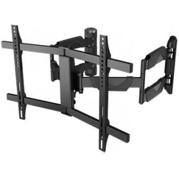 Soporte de Pared para TV Curvo y Plano myWall, Montaje en Esquina, 37-70 pulgadas, Carga Máxima 45 kg, Color Negro