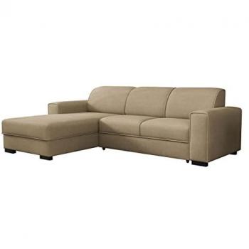 Sofá rinconero Columbus 186 con función de descanso y caja de ropa de cama, 260 x 90 x 182 cm