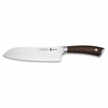 CUCHILLO FORJADO SANTOKU SAKURA 01018 17,5CM