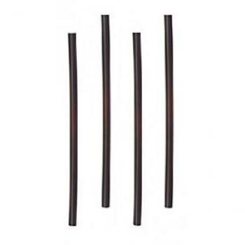 Generico - Pajitas en Plastico Mojito en Pack 100 Uds Altura - Talla : 12cm - Color : Negras