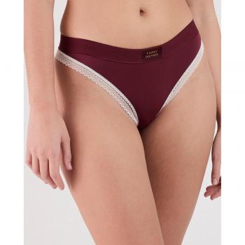 Tommy Hilfiger - Tanga de encaje con logo en la cintura
