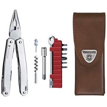 Victorinox SwissTool Spirit Plus - Navaja Multi-herramienta con Funda de Piel