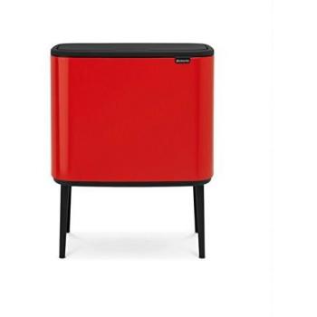 Brabantia Bo Touch Bin Cubo de Basura, 36 litros, Rojo