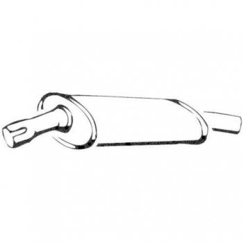 Silenciador Intermedio Walker 14225 para Fiat, Peugeot y Citroën