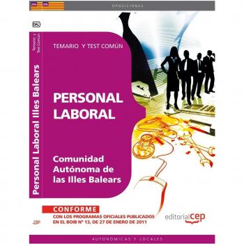 Personal Laboral Comunidad Autónoma de las Illes Balears. Temario y Test Común