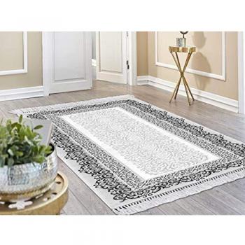 Homemania HALI-90815 - Alfombra Estampada con 3 Estampados, Moderna, Multicolor de Tela, 160 x 230 cm