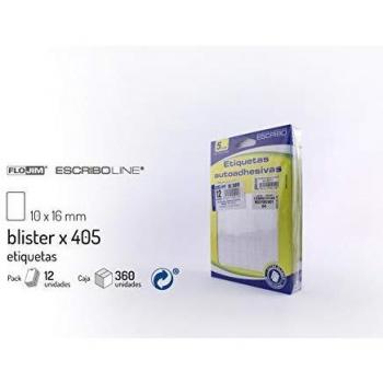 3360 Etiquetas Adhesivas - Blanco 12 x 18 mm.