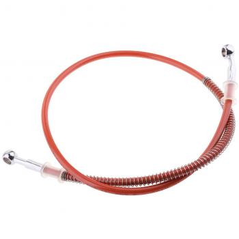 MagiDeal 120cm Manguera de Freno Línea Tubo Trenzado de Reemplazo para Motocicleta Universal - naranja