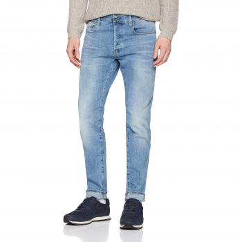 G-Star Raw 3301 Slim Fit Jeans - Light Indigo Aged Casual Denim