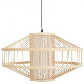 Lámpara colgante contemporánea de bambú natural Karaj