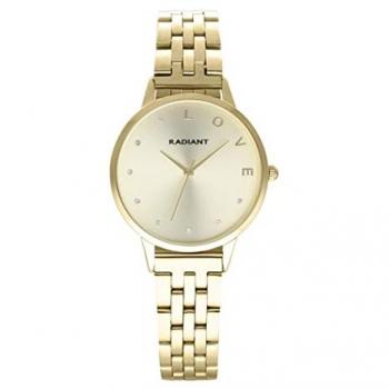 Reloj Analógico de Cuarzo Radiant Sri Lanka para Mujer - 33,5mm - Resistente al Agua 3ATM - Color Oro