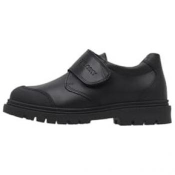 Zapatos de niño Piel con Puntera Reforzada y Cierre Adherente - Pablosky 728410 Negro