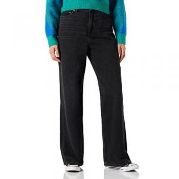 Vaqueros Tokyo de mujer corte ancho y cintura alta Jack & Jones - JJXX Jxtokyo Wide HW Cr6015 Noos Pantalones, Black Denim, 28W x 32L