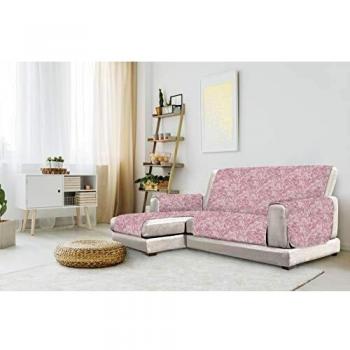 Italian bed linen zglamourz funda para sofa antideslizamiento con chaiselongue izquierda burdeos 290cm