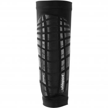 Uhlsport Carbon Tec Espinilleras, Unisex, Negro/Plata, L