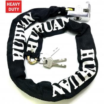 triecoworld Heavy Duty moto y bicicleta cadena de seguridad Lock Candado Bloqueo antirrobo de cadena