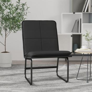 vidaXL Black Faux Leather Lounge Chair 54x75x76 cm