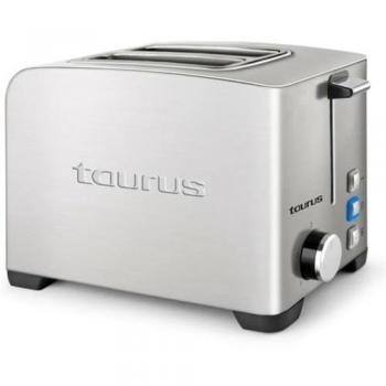 Tostadora Taurus TOAST II LEGEND 2R 900W | 2 Ranuras | 7 Niveles de Tostado | Funciones Descongelar, Recalentar y Cancelar | Acero Inoxidable