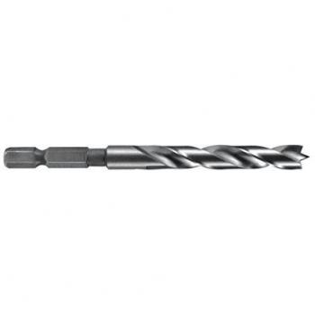 RUKO 208060H - Broca helicoidal para madera - acero CV con mango hexagonal 1/4 6,0 x 95 mm