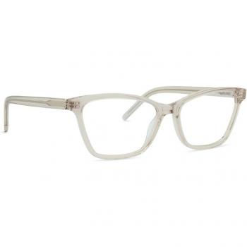 Saint Laurent SL M128 011 56 Fashion Eyeglasses for Women, Gray, Size: 56 MM