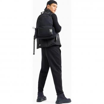 Pantalón jogger de hombre en algodón french terry con logo bordado