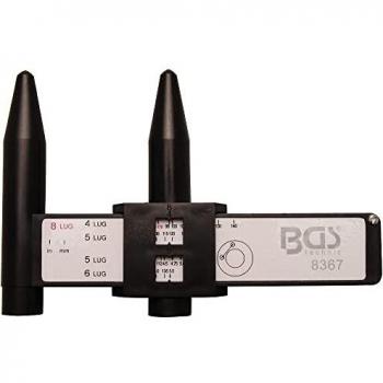 Calibro de Medición de Distancia entre Agujeros para Ruedas - 4 a 8 Agujeros - Precisión Profesional - BGS 8367