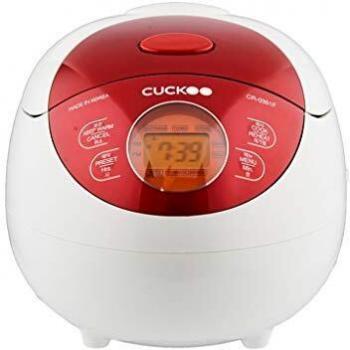 Arrocera Eléctrica Cuckoo CR-0351F 0.5L Roja con Tecnología Fuzzy Logic y Sistema de Calentamiento 3D