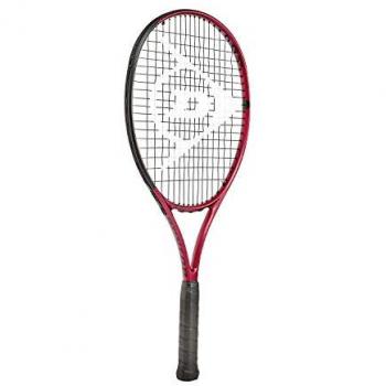 Raqueta de Tenis Dunlop CX Junior 25 Pulgadas, ligera y diseñada para niños, con un tamaño de cabeza amplio para mayor perdón, marco duradero y tecnología avanzada para mejorar el control y la potencia