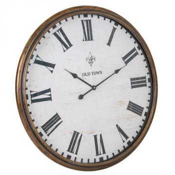 Reloj de Pared Metal Dorado 80x6x80 cm Alexandra House Living