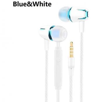Auriculares Intrauditivos Estéreo con Cable Coloridos y Micrófono, Con Graves Galvanoplastia, Manos Libres para Teléfono Samsung
