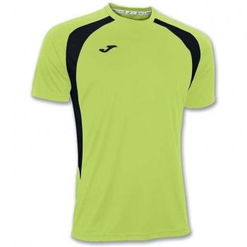 Joma - Camiseta champion iii verde fluor-negro m/c para hombre
