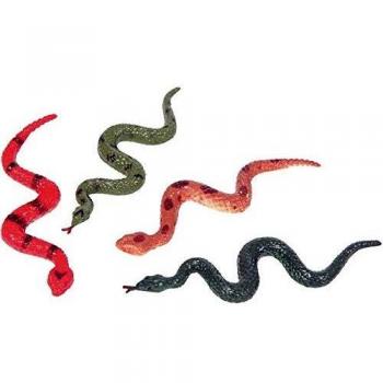 EUROCARNAVALES Pack de 4 Serpientes 8 cm