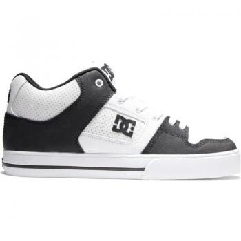 Zapatillas DC Shoes Pure Mid ADYS400082 - Zapatillas de deporte para hombre, color blanco-negro-blanco, diseño moderno y cómodo