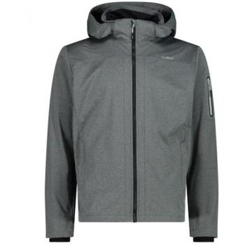 CMP Men's Softshell Jacket with Zip and Hood - Gray (Size 58)