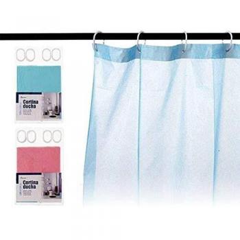 BigBuy Home S3602818 Cortina de Ducha, 2 x 34.5 x 21.5 cm