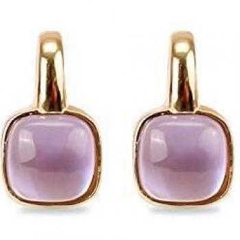 Pendientes Daesik con baño de oro amarillo de 18 quilates - Luxenter