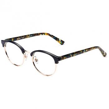 Etnia Barcelona Setubal BLGD Gafas Recetadas para Mujer Negras con armazones negros y lentes recetados de 49 mm