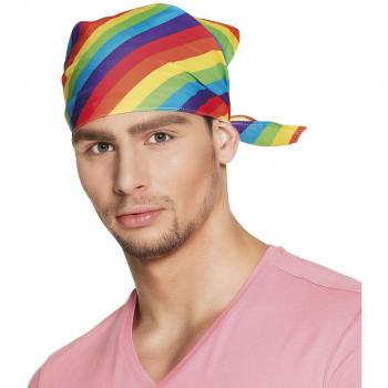 Bandana Arcoíris Multicolor Unica Talla para Carnaval y Fiestas Temáticas