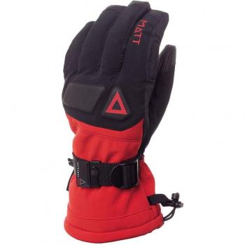 Guantes de esquí para hombre MATT LLAM TOOTEX GLOVES Matt, color rojo y negro, talla S