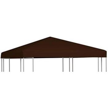 vidaXL Gazebo Top Cover 310 g/m² 3x3 m Brown