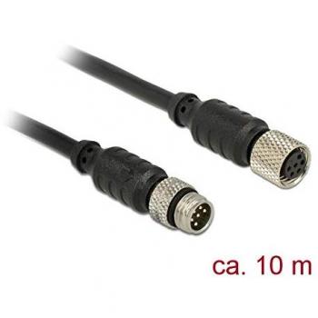 Cable de interfaz GPS M8 macho a M8 hembra impermeable de 10 m para receptor GNSS