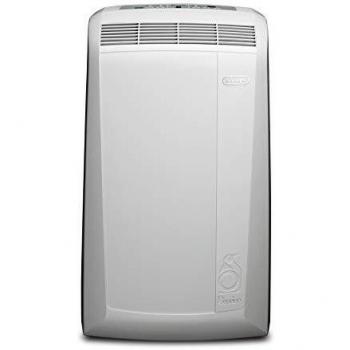 De'Longhi Pingüino PAC N77ECO Aire Acondicionado Portátil, 8200 Btu/h, 2.1 kW, Ventilador y Deshumidificador, Bajo Consumo, Función Eco Plus, Temporizador y Termostato de 12 Horas, Blanco