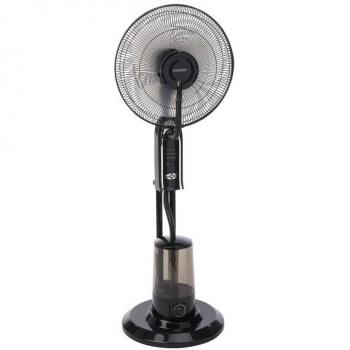 Ventilador Nebulizador MAURER - Refresca y Humidifica el Ambiente - Control Remoto, 3 aspas de gran tamaño ø 40 cm, motor de cobre 75 watt, temporizador, mando a distancia