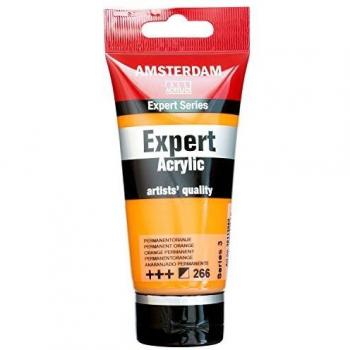 Tubo de Pintura Acrílica Naranja Permanente 266 - Expert Acrylic - Amsterdam 75 ml