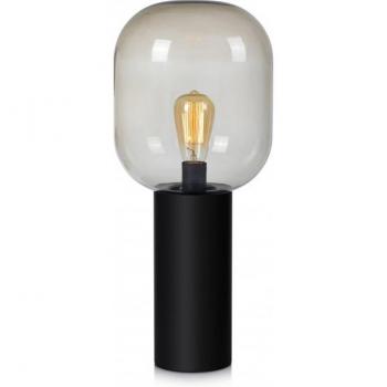 Lámpara de mesa Brooklyn negra 1 luz E27