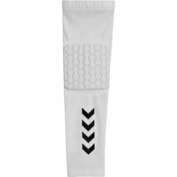 Coderas de Compresión Hummel Long Sleeve - Blanco, Talla S, material elástico y transpirable, diseño ajustado para soporte adicional en los codos, ideal para actividades deportivas y entrenamiento