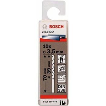 Bosch Professional 2 608 585 879 - Pack de 10 brocas metálicas HSS-Co, DIN 338