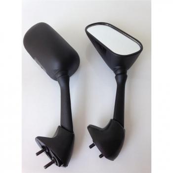 Espejos retrovisores HTT para moto, piezas OEM de posventa, color negro, compatible con 2000-2006 Yamaha YZF-R1, 2000-2001 Yamaha FZS600 Fazer, 2001-2003 Yamaha R1, 2001-2002 Yamaha R6, YZF-R6