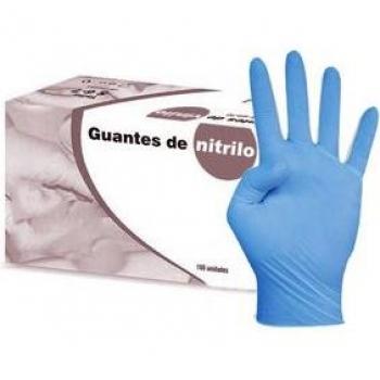 Guantes de Nitrilo Sin Polvo Medianos 100uds, resistentes, uso médico, para dentistas y peluquerías